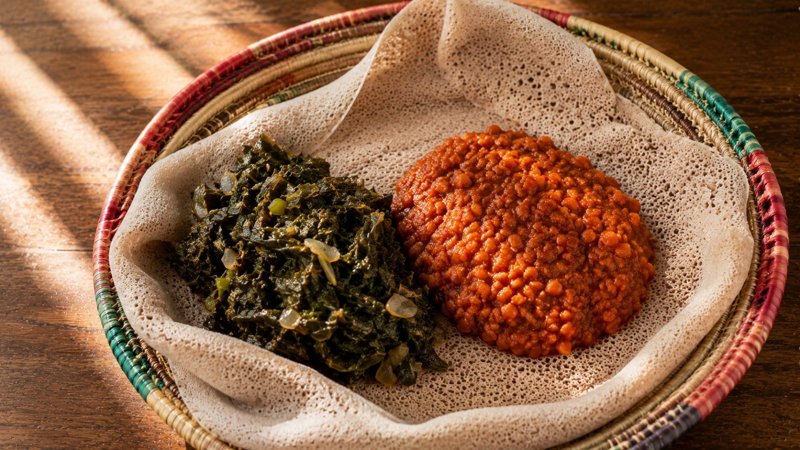 A simple, wholesome everyday meal with vegetables, whole grains, and a fermented food