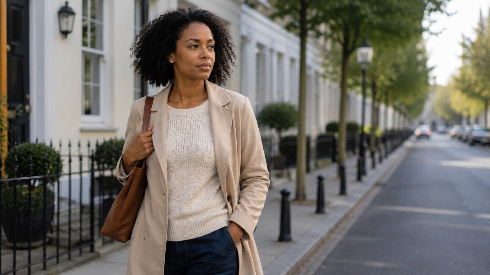 A calm person going through a normal balanced day